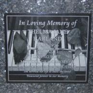 Lawn Plaque supplied by J.H. Wagner & Sons.
